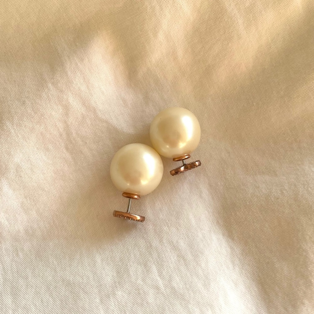 Heart pearl earrings studs kate spade